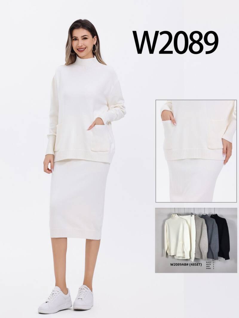 Komplet  damska (Francja produkt) Roz Standard, Mix Kolor .Paczka 8 szt